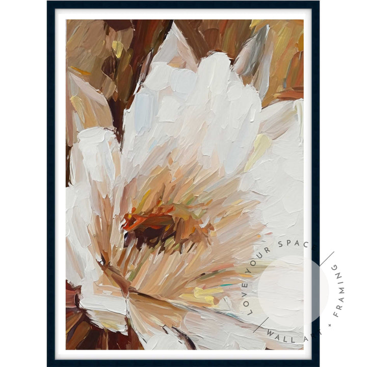 Sunlit Blossom A4 (21cm x 29.7cm) / Black Posters Prints & Visual Artwork