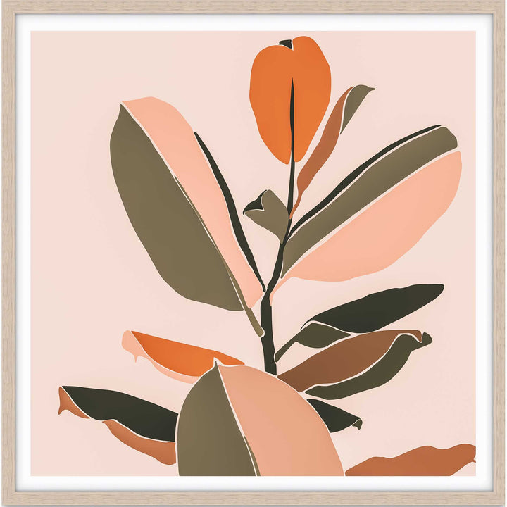 Tropical Ficus Leaves - SQUARE