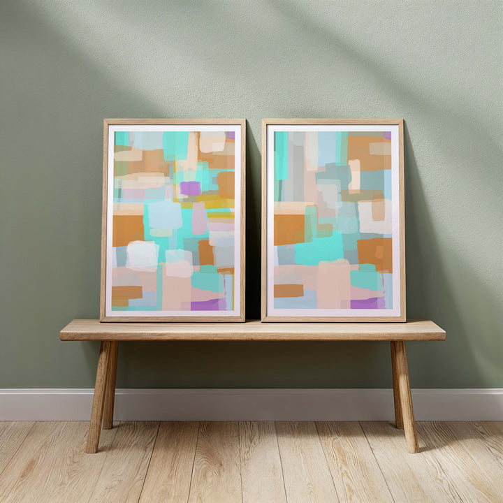 Set of 2 - Brush Strokes I & II