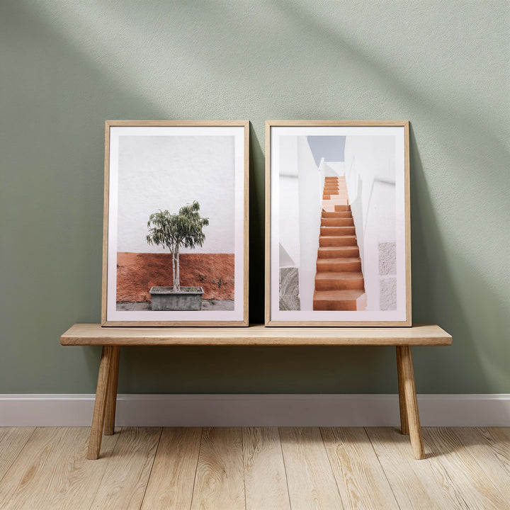 Set of 2 - Terracotta Wall & Terracotta Stairs