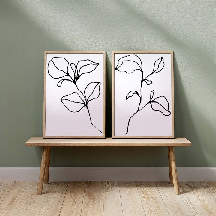 Set of 2 - Floral Lines no.1 & no.2