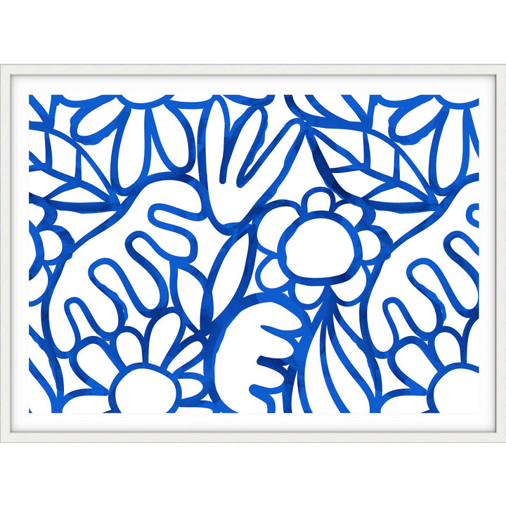 Blue Watercolour Flowers