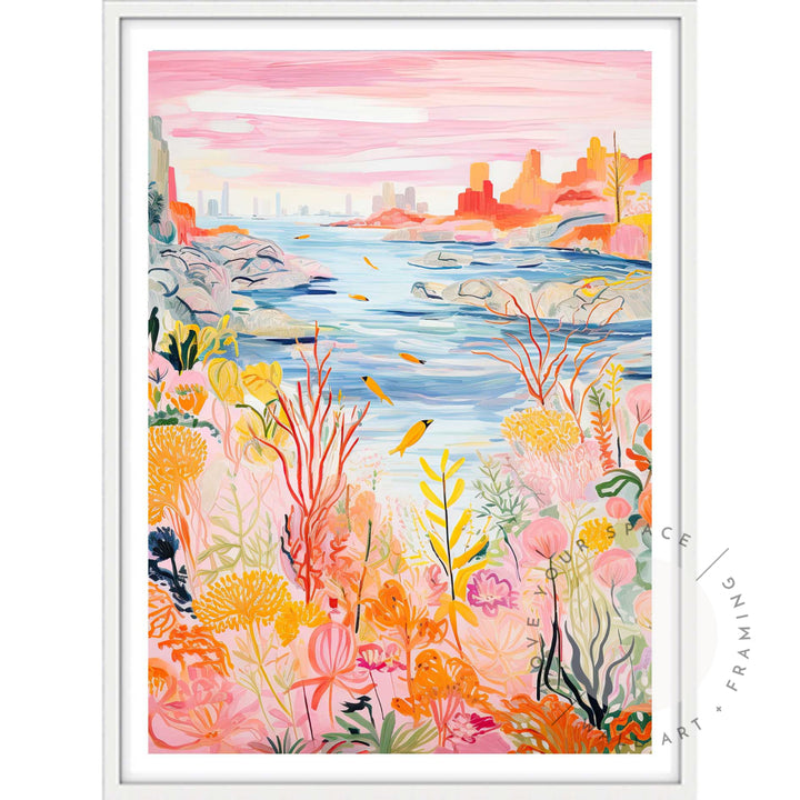 Coral Coast I A4 (21cm x 29.7cm) / White Posters Prints & Visual Artwork