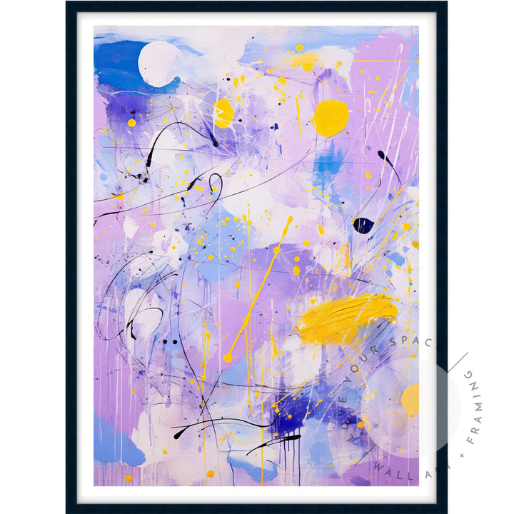 Lilac Pop I A4 (21cm x 29.7cm) / Black Posters Prints & Visual Artwork