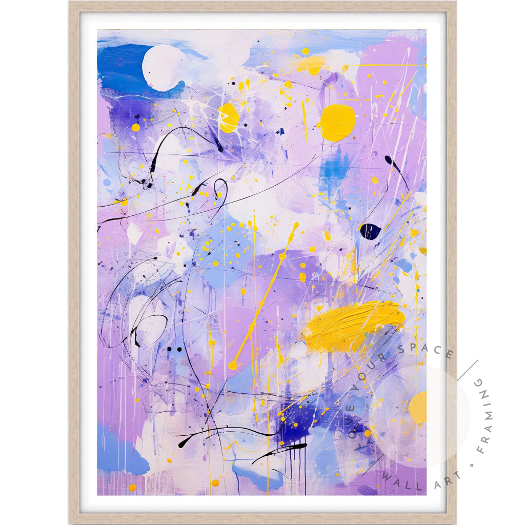 Lilac Pop I A4 (21cm x 29.7cm) / Oak Posters Prints & Visual Artwork