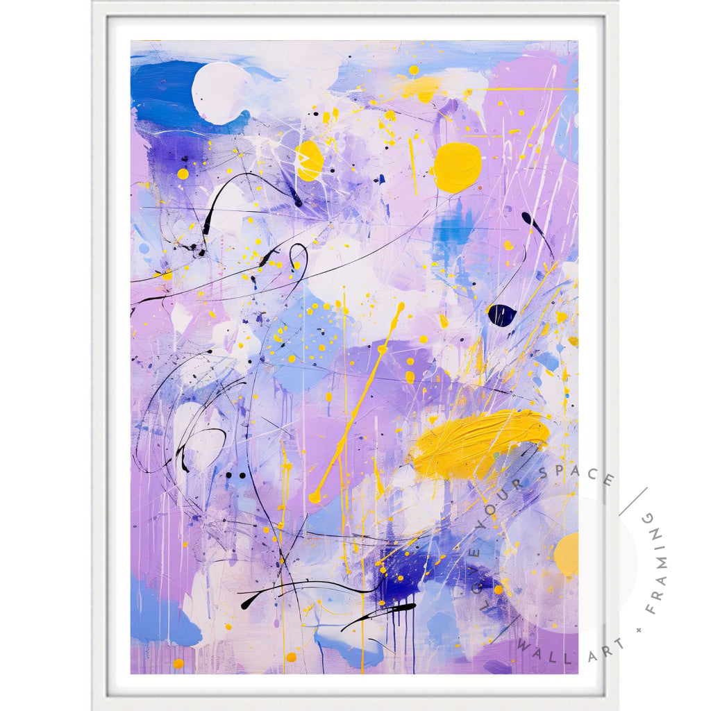 Lilac Pop I A4 (21cm x 29.7cm) / White Posters Prints & Visual Artwork