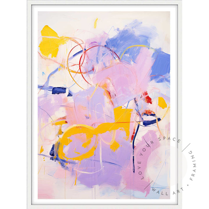 Lilac Pop II A4 (21cm x 29.7cm) / White Posters Prints & Visual Artwork