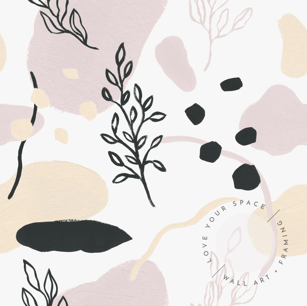 Painted Flowers Designer Wallpaper - Love Your Space