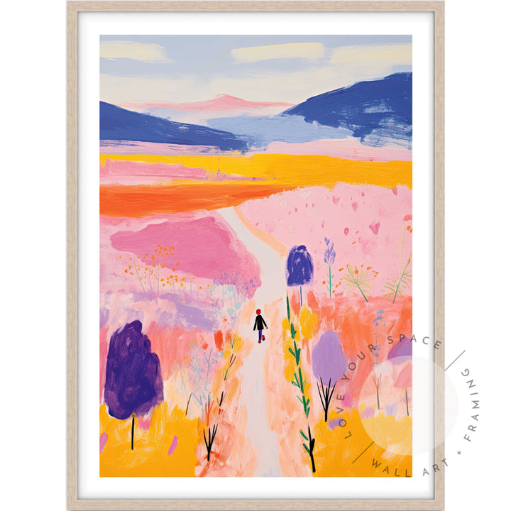 Painted Journey A4 (21cm x 29.7cm) / Oak Posters Prints & Visual Artwork