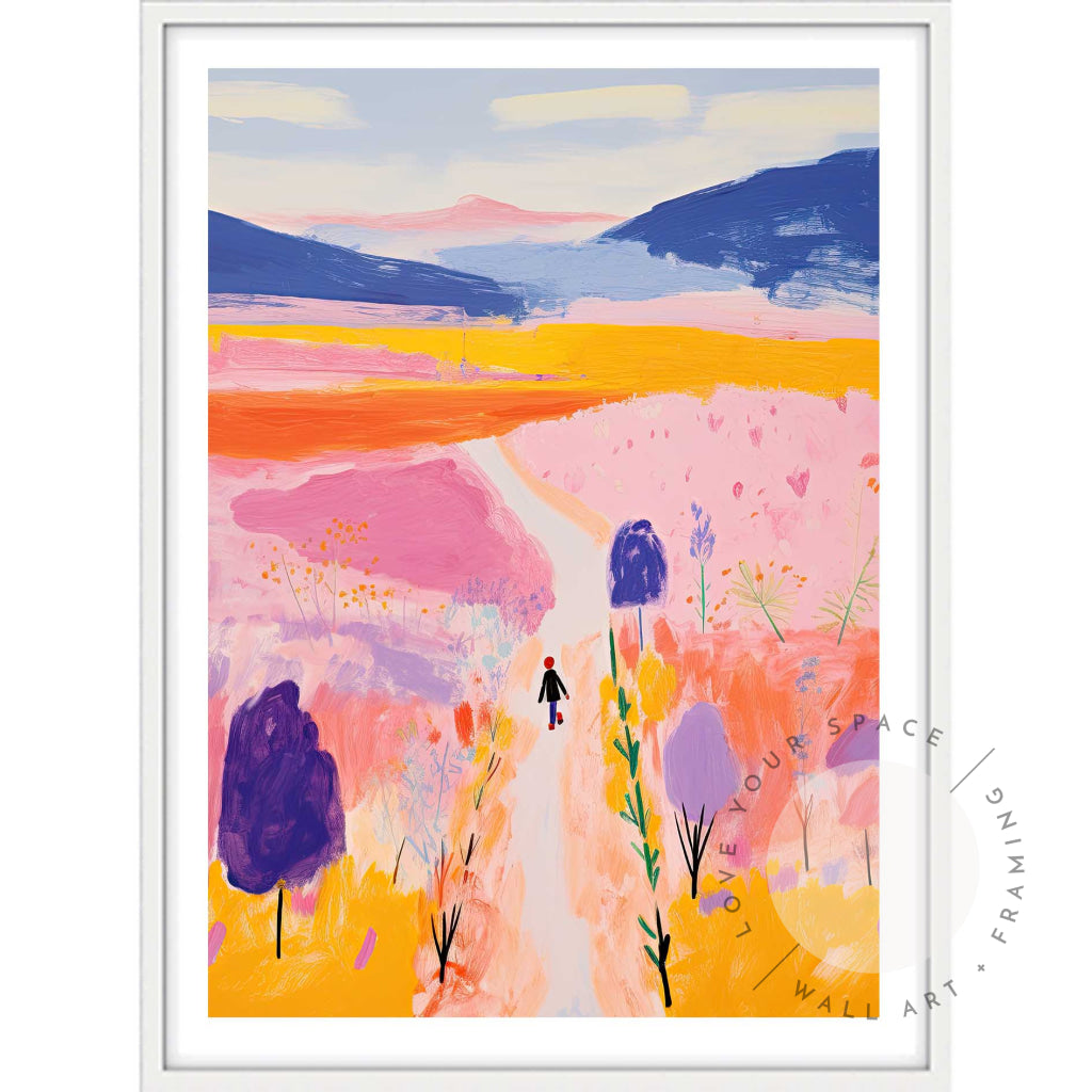 Painted Journey A4 (21cm x 29.7cm) / White Posters Prints & Visual Artwork