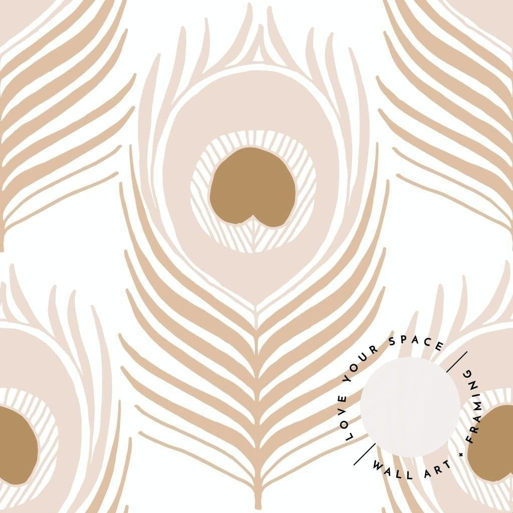 Peacock Feather Designer Wallpaper - Love Your Space