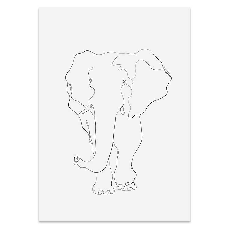 Animal Line Drawings (9 different styles)