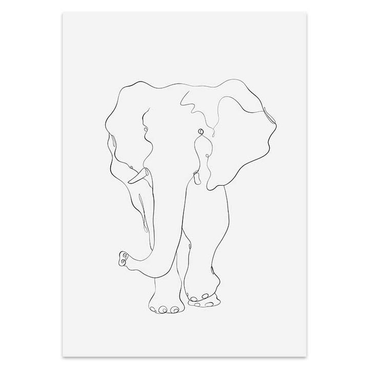 Animal Line Drawings (9 different styles)