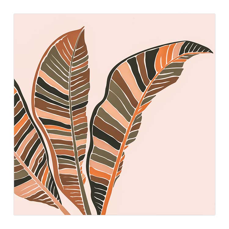 Tropical Banana Leaves - SQUARE