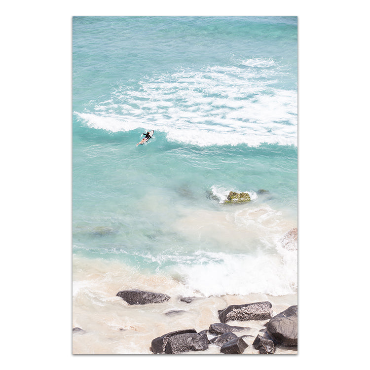 Set of 2 - Surfer Girl & Tropical Palms I
