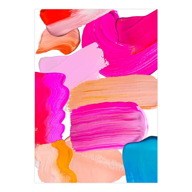 Set of 2 - Set of 2 - Neon Paint Strokes I & II