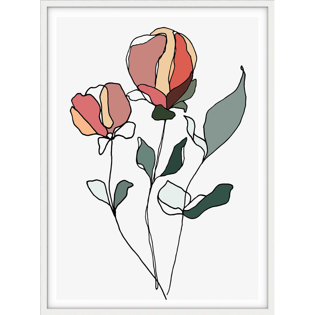 Coloured Rose I